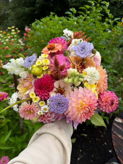 Friday Sept. 26th 7 pm Bouquet Making Night in the Garden!
